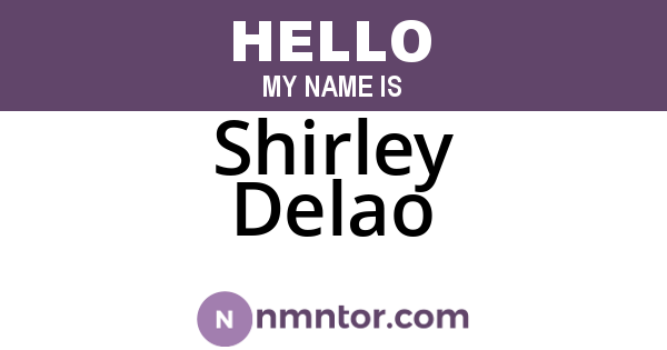 Shirley Delao