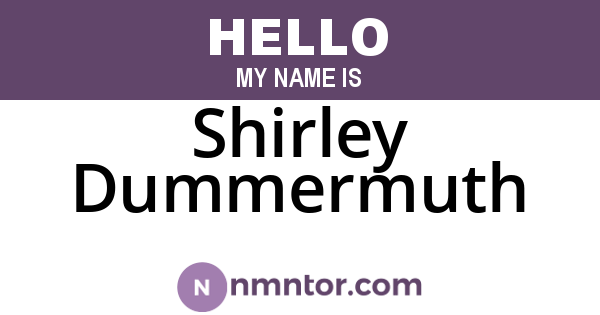 Shirley Dummermuth