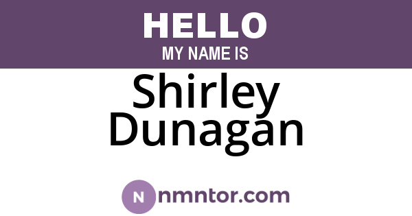 Shirley Dunagan