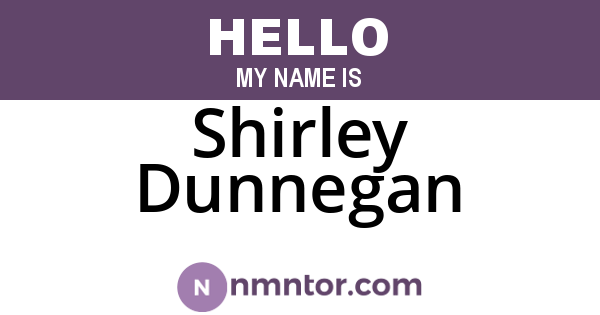 Shirley Dunnegan