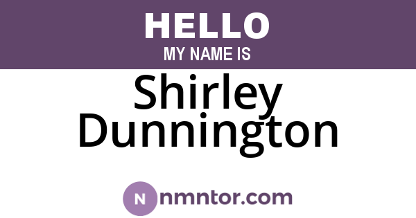 Shirley Dunnington