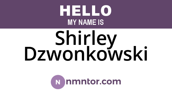 Shirley Dzwonkowski