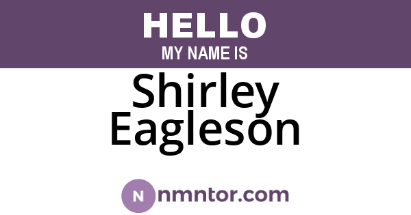 Shirley Eagleson