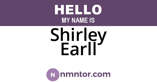 Shirley Earll