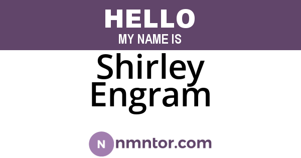 Shirley Engram