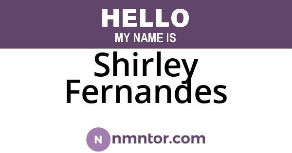 Shirley Fernandes