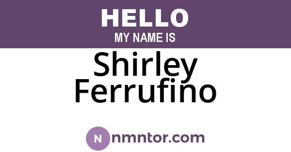 Shirley Ferrufino