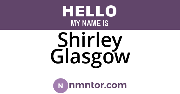 Shirley Glasgow