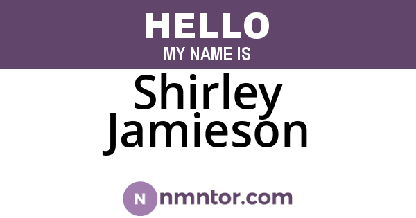 Shirley Jamieson