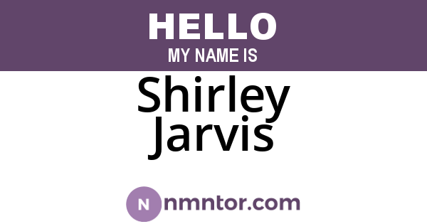Shirley Jarvis