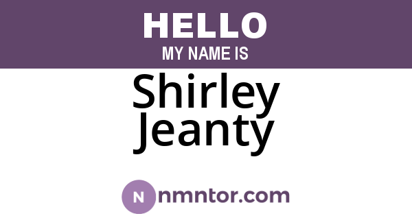 Shirley Jeanty