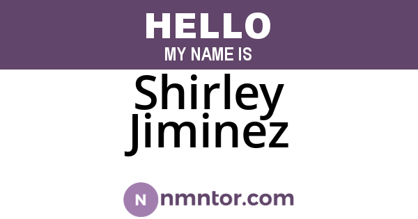 Shirley Jiminez