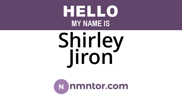 Shirley Jiron