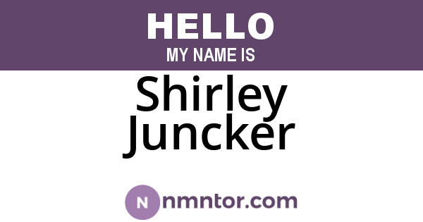 Shirley Juncker