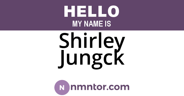 Shirley Jungck