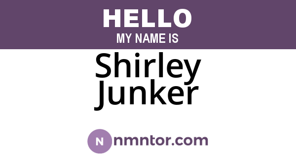 Shirley Junker