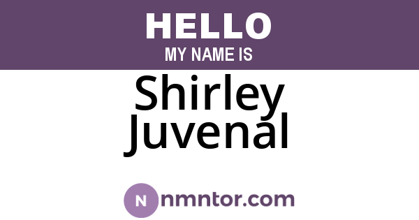 Shirley Juvenal