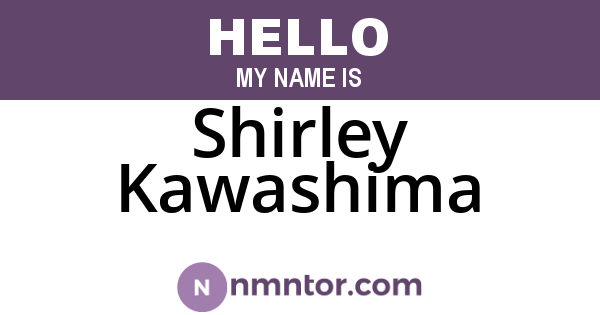 Shirley Kawashima