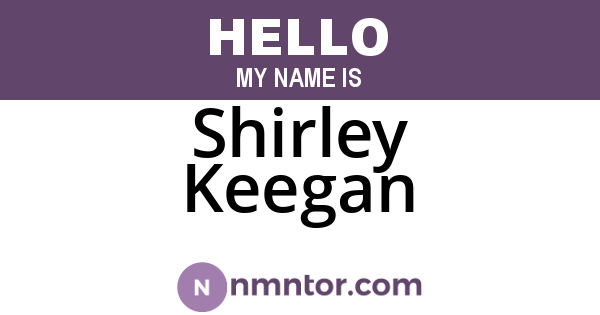 Shirley Keegan