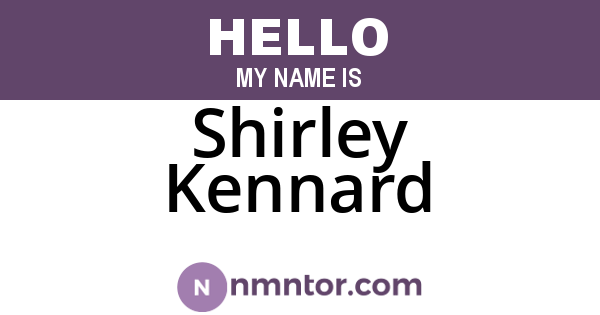 Shirley Kennard