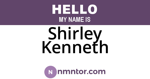 Shirley Kenneth