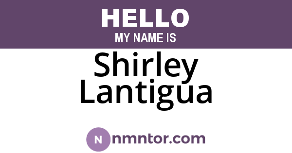 Shirley Lantigua