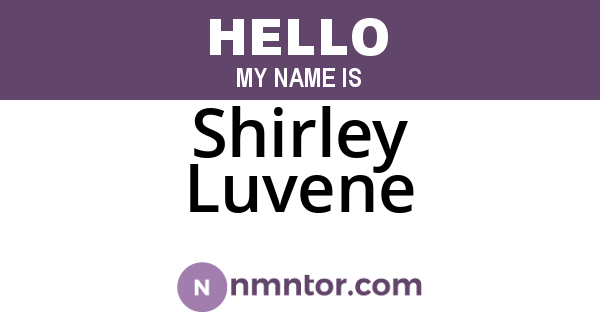 Shirley Luvene