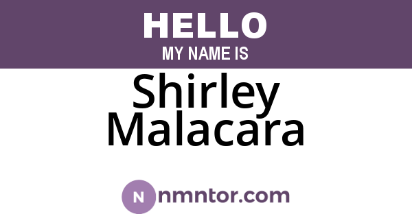 Shirley Malacara