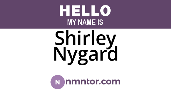 Shirley Nygard