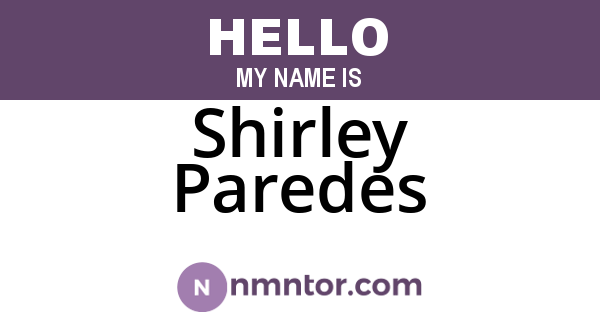 Shirley Paredes