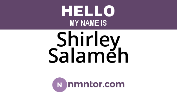 Shirley Salameh