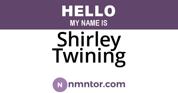 Shirley Twining