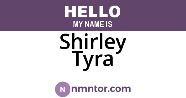 Shirley Tyra