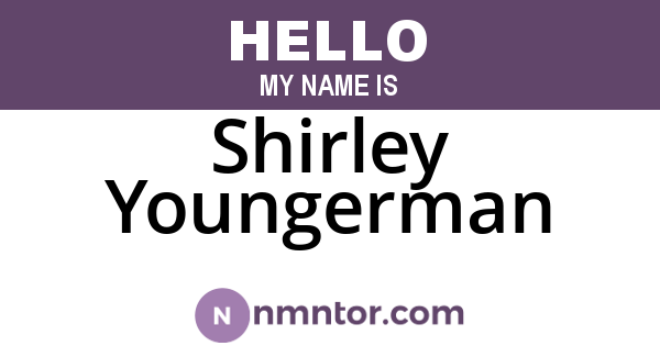 Shirley Youngerman