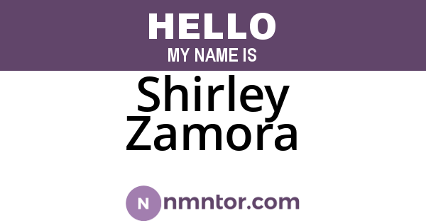 Shirley Zamora