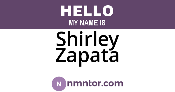 Shirley Zapata