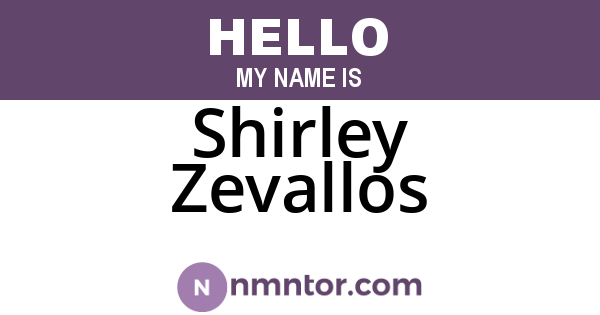 Shirley Zevallos