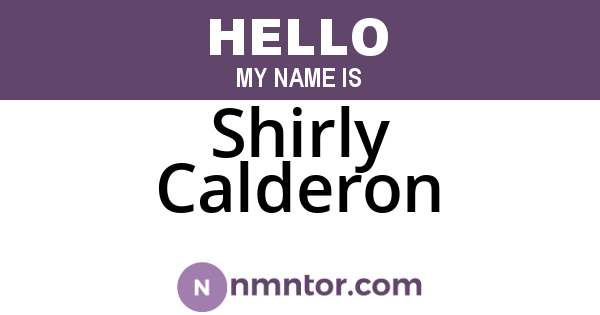 Shirly Calderon