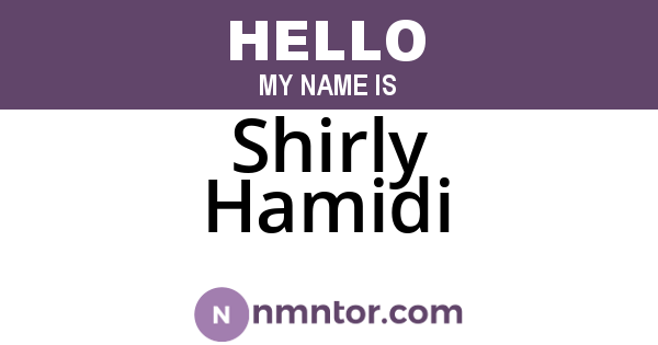 Shirly Hamidi