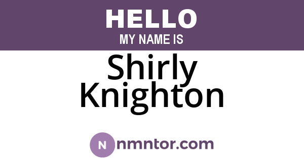 Shirly Knighton