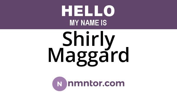 Shirly Maggard