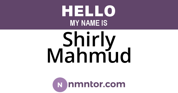 Shirly Mahmud