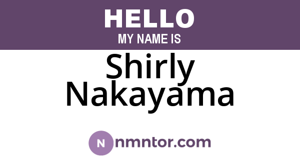 Shirly Nakayama