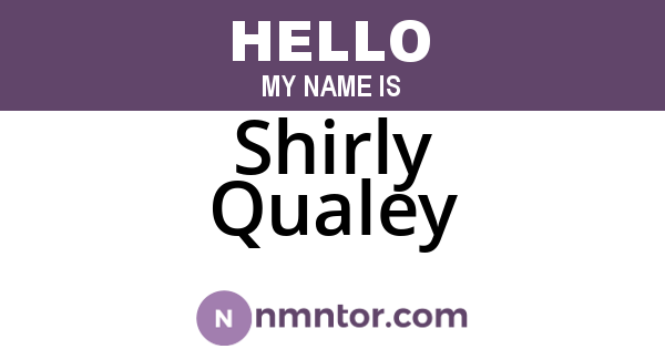 Shirly Qualey