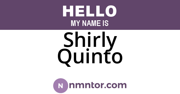 Shirly Quinto