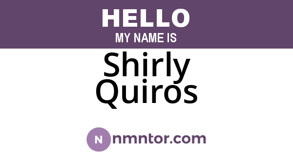 Shirly Quiros