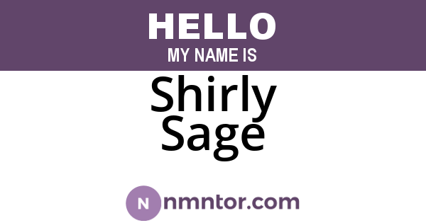 Shirly Sage