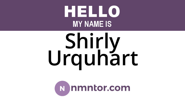 Shirly Urquhart
