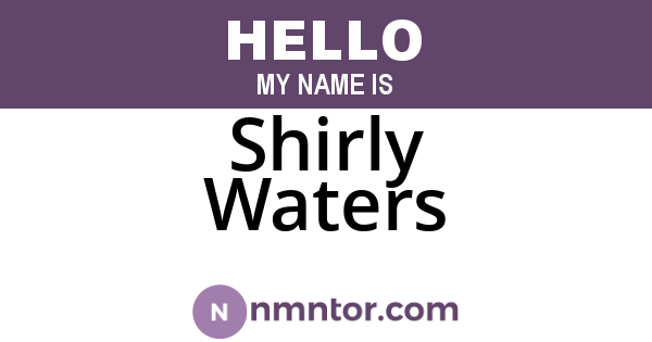 Shirly Waters