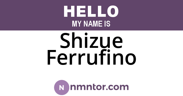 Shizue Ferrufino